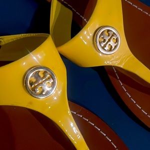Tory Burch yellow sandals